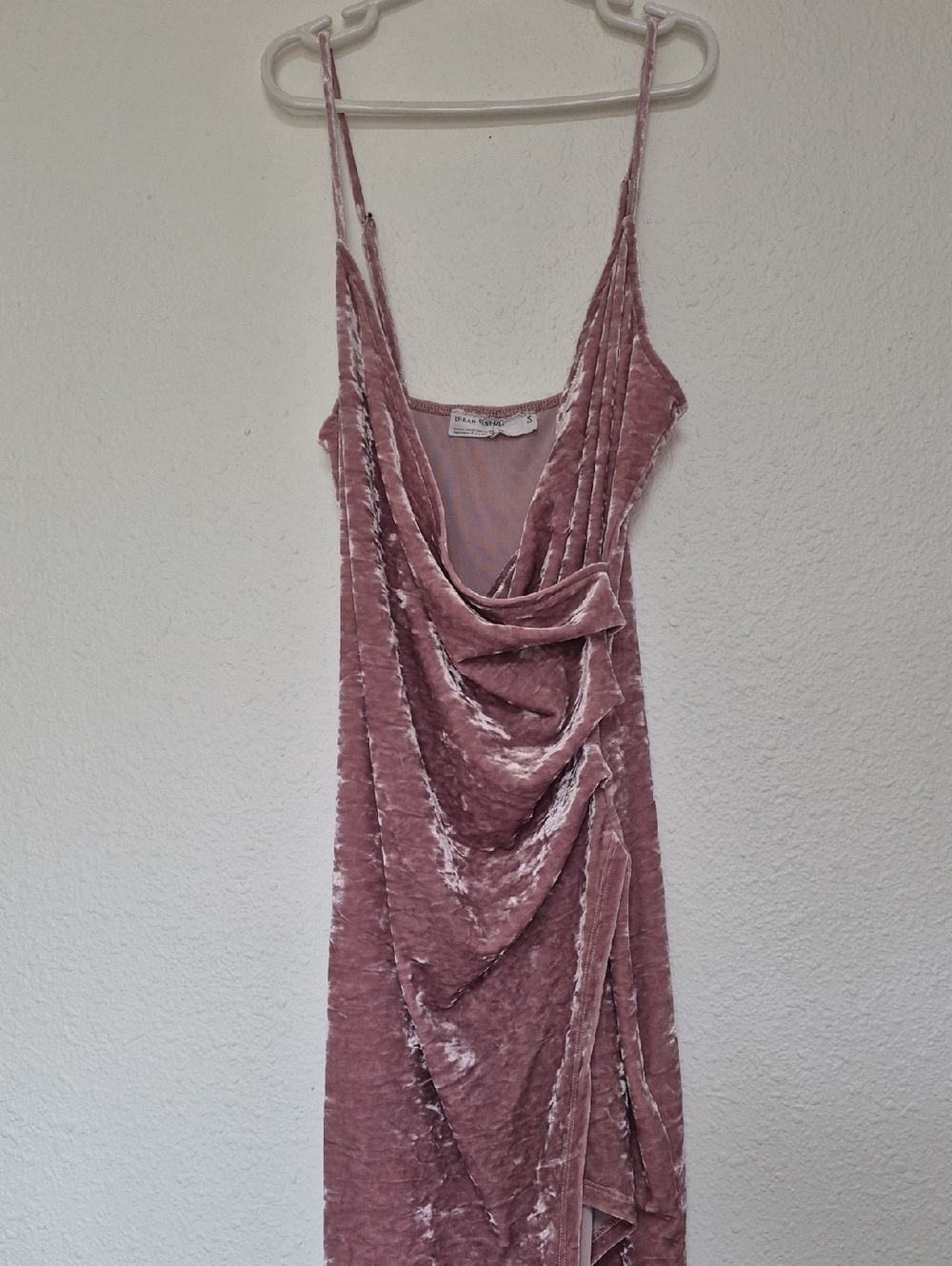 Urban Renewal Dusty Pink Velvet Slip Dress